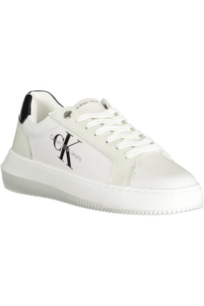 Calvin Klein - White Leather Women Sneaker