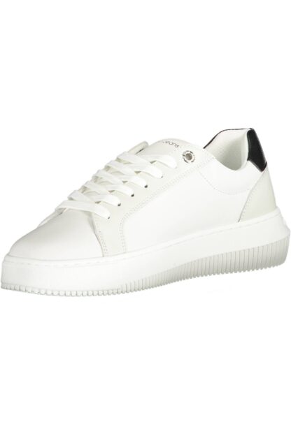 Calvin Klein - White Leather Women Sneaker