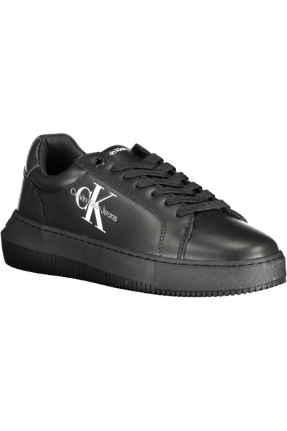 Calvin Klein - Black Leather Women Sneaker