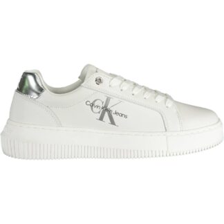 Calvin Klein - White Leather Women Sneaker