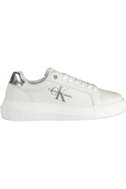 Calvin Klein - White Leather Women Sneaker