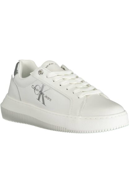 Calvin Klein - White Leather Women Sneaker