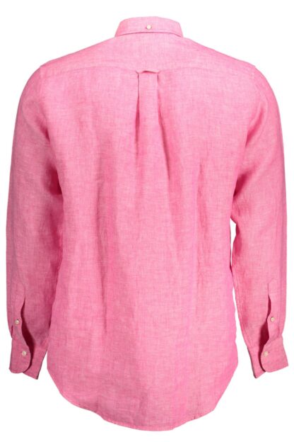 Gant - Pink Linen Men Shirt