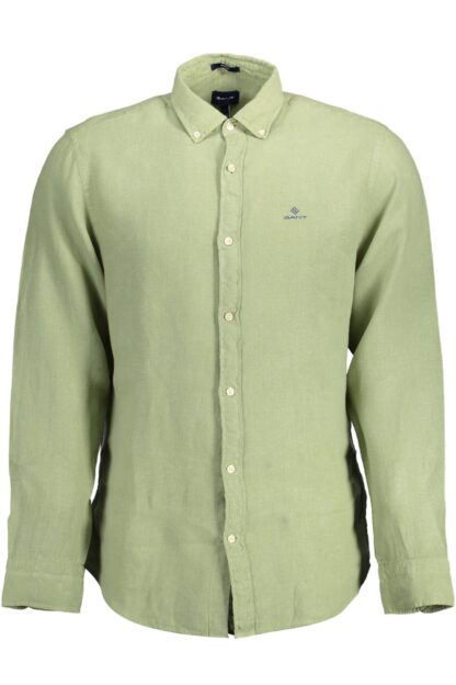 Gant - Green Linen Men Shirt