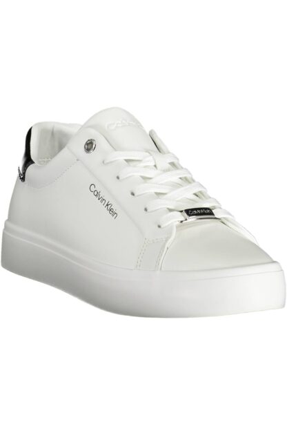 Calvin Klein - White Leather Women Sneaker