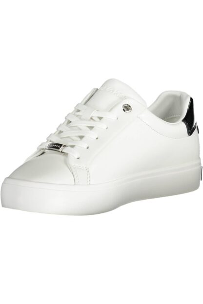 Calvin Klein - White Leather Women Sneaker