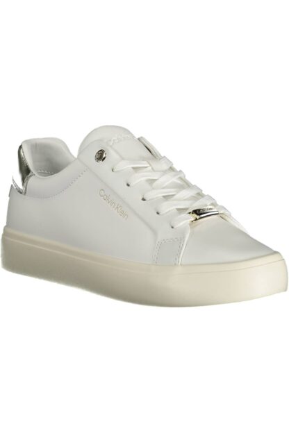 Calvin Klein - White Leather Women Sneaker