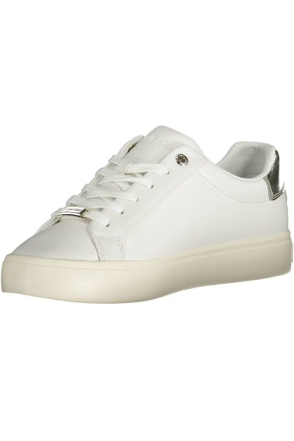 Calvin Klein - White Leather Women Sneaker