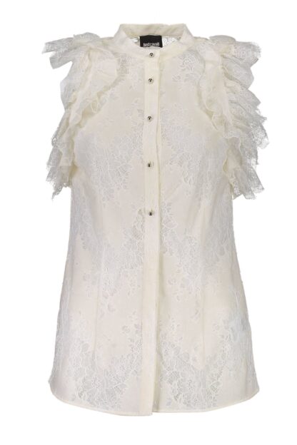 Just Cavalli - White Cotton Women Shirt