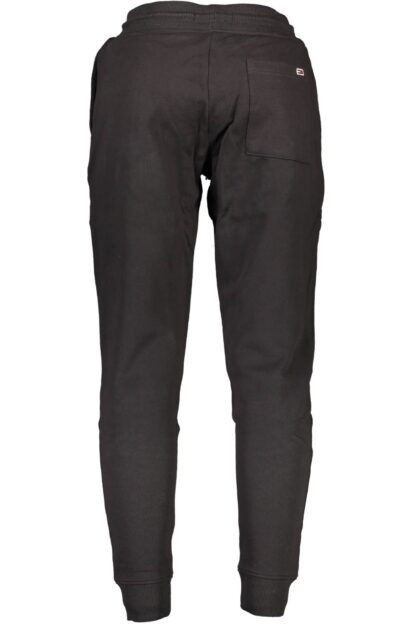 Tommy Hilfiger - Black Cotton Men Sports Trouser