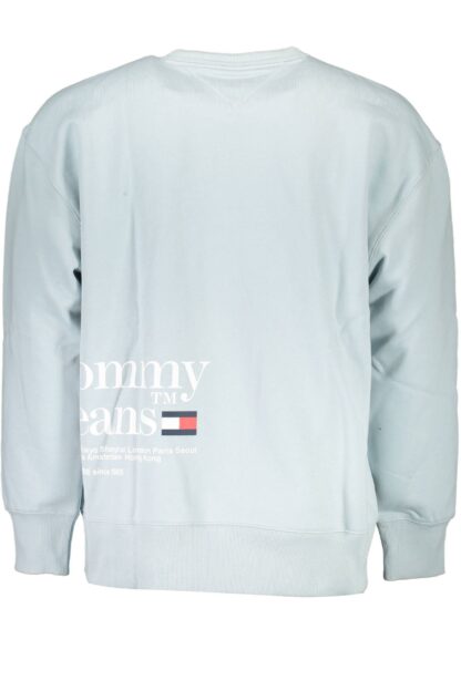 Tommy Hilfiger - Light Blue Cotton Men Sweater