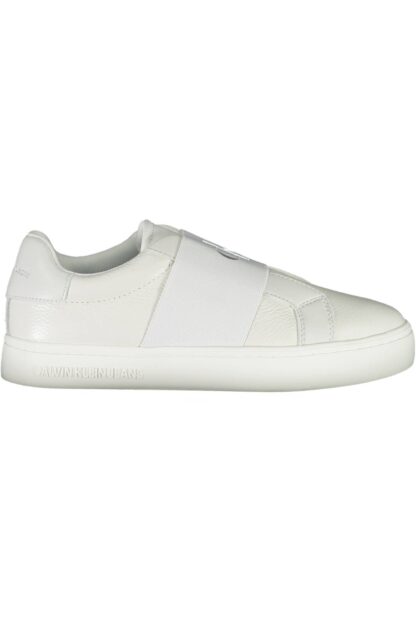 Calvin Klein - White Leather Women Sneaker