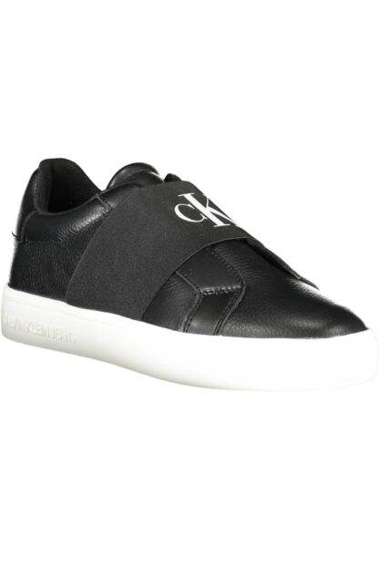 Calvin Klein - Black Leather Women Sneaker