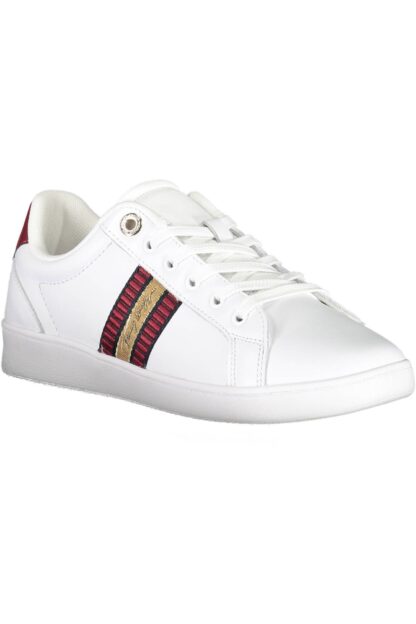 Tommy Hilfiger - White Leather Women Sneaker