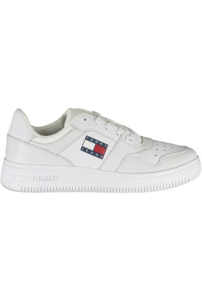 Tommy Hilfiger - White Leather Men Sneaker