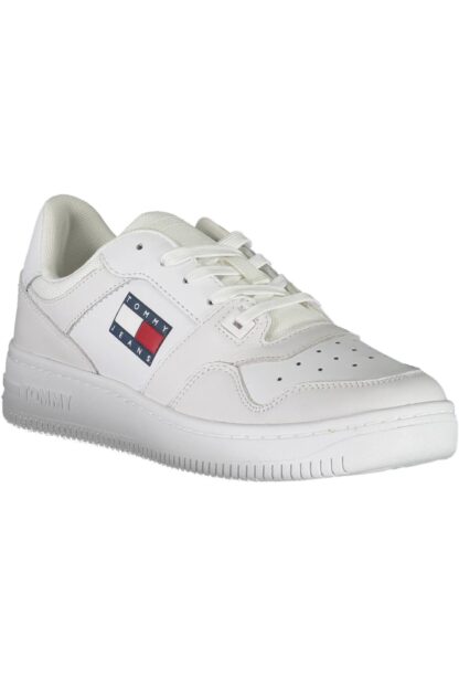 Tommy Hilfiger - White Leather Men Sneaker