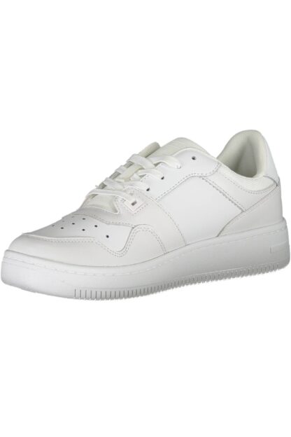 Tommy Hilfiger - White Leather Men Sneaker