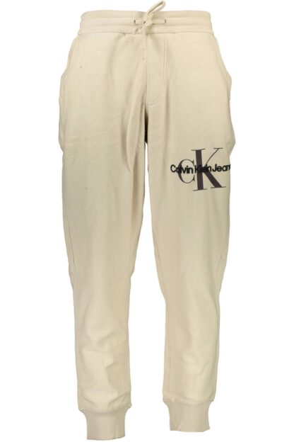 Calvin Klein - Beige Cotton Men Pants