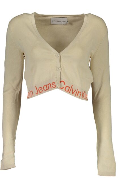 Calvin Klein - Beige Lyocell Women Sweater