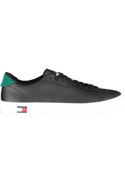 Tommy Hilfiger - Black Recycled Polyester Men Sneaker