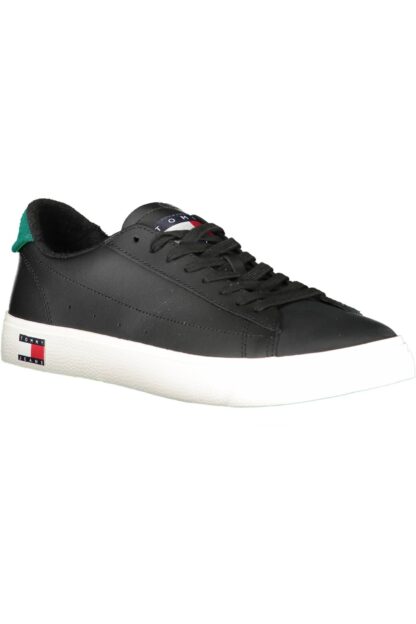 Tommy Hilfiger - Black Recycled Polyester Men Sneaker