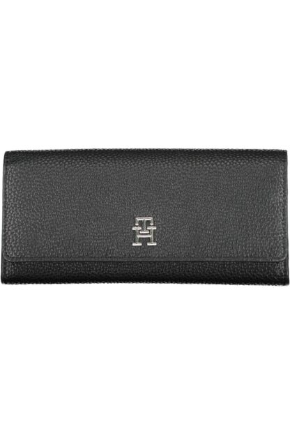 Tommy Hilfiger - Black Polyurethane Women Wallet