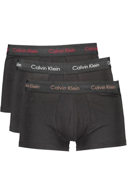 Calvin Klein - Black Cotton Men Underwear Trunk Pack