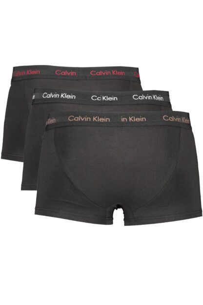 Calvin Klein - Black Cotton Men Underwear Trunk Pack