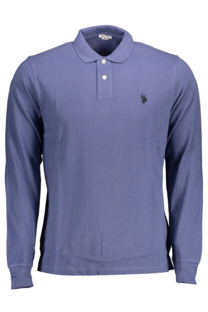 U.S. POLO ASSN. - Blue Cotton Men Polo Shirt