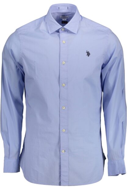 U.S. POLO ASSN. - Light Blue Cotton Men Shirt