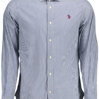 U.S. POLO ASSN. - Light Blue Cotton Men Shirt