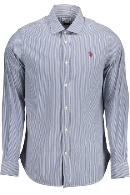 U.S. POLO ASSN. - Blue Cotton Men Shirt