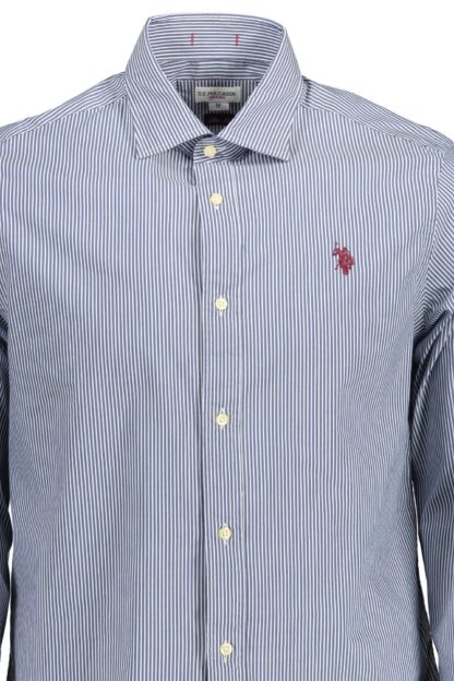 U.S. POLO ASSN. - Blue Cotton Men Shirt