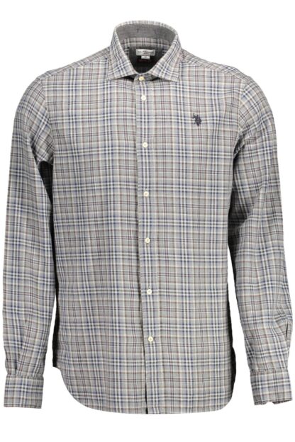 U.S. POLO ASSN. - Gray Cotton Men Shirt