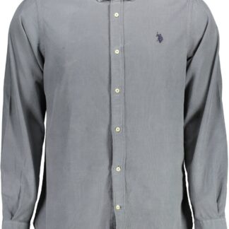 U.S. POLO ASSN. - Gray Cotton Men Shirt