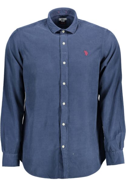 U.S. POLO ASSN. - Blue Cotton Men Shirt