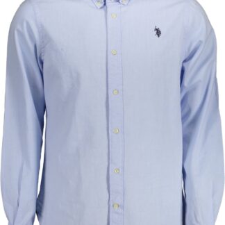 U.S. POLO ASSN. - Blue Cotton Men Shirt