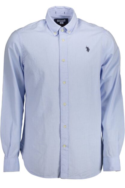 U.S. POLO ASSN. - Light Blue Cotton Men Shirt