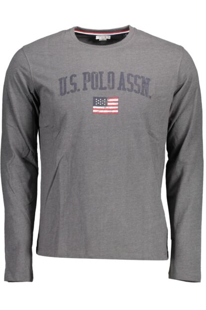 U.S. POLO ASSN. - Gray Cotton Men T-Shirt