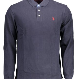 U.S. POLO ASSN. - Blue Cotton Men Polo Shirt