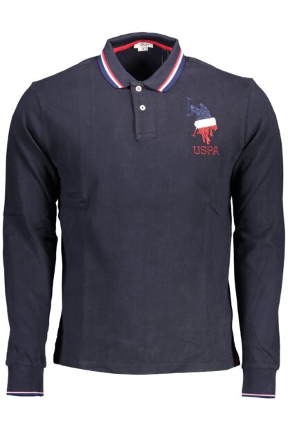 U.S. POLO ASSN. - Blue Cotton Men Polo Shirt