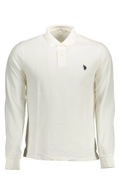 U.S. POLO ASSN. - White Cotton Men Polo Shirt