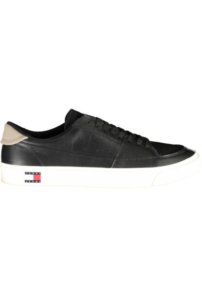 Tommy Hilfiger - Black Recycled Polyester Men Sneaker