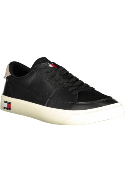 Tommy Hilfiger - Black Recycled Polyester Men Sneaker