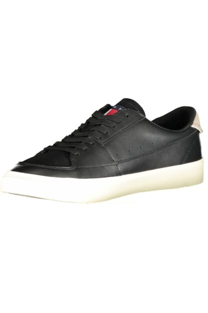 Tommy Hilfiger - Black Recycled Polyester Men Sneaker