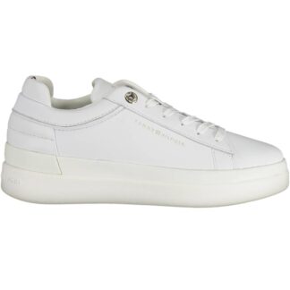 Tommy Hilfiger - White Leather Women Sneaker