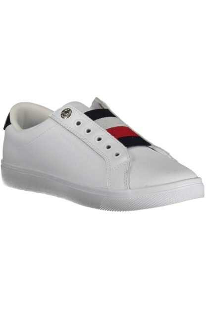 Tommy Hilfiger - White Leather Women Sneaker