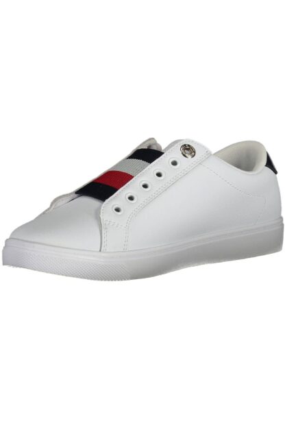 Tommy Hilfiger - White Leather Women Sneaker