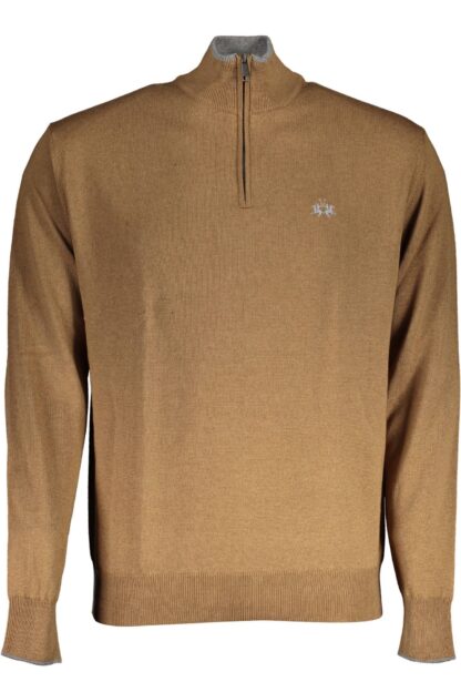 La Martina - Brown Cotton Men Sweater