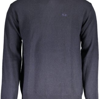 La Martina - Blue Cotton Men Sweater